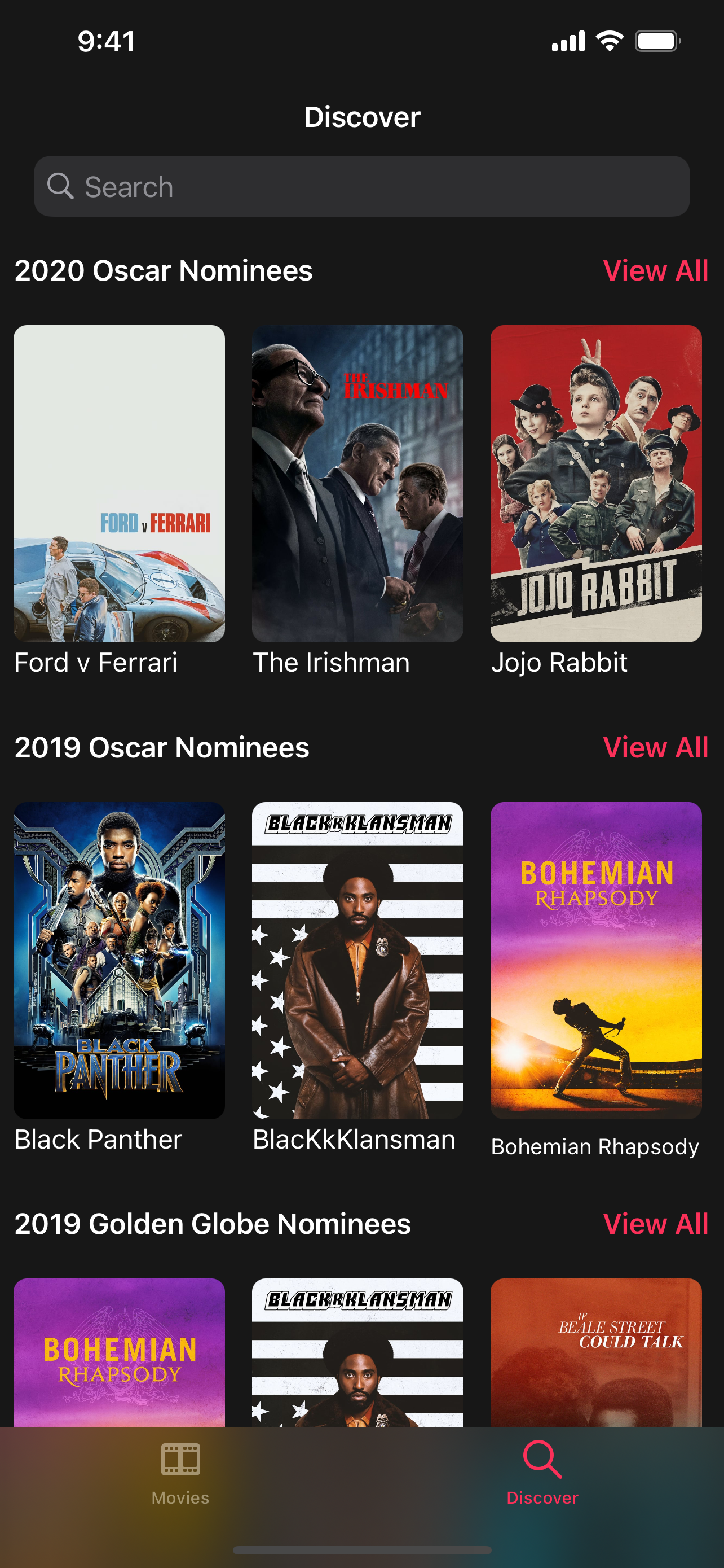 Discover Tab